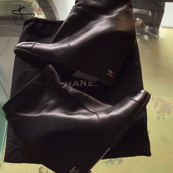 Chanel wedge booties - Picture 1 of 7